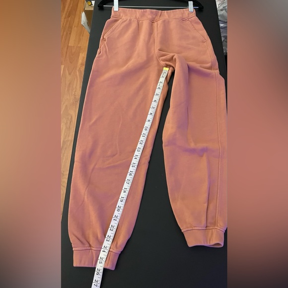 Lululemon Relaxed High Rise Cotton Joggers Pink Savannah Size 4 - Picture 10 of 14
